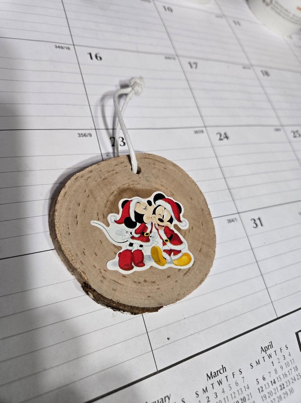 DAY 6 25 DAYS OF CHRISTMAS ORNAMENTS– WOOD ROUND ORNAMENTS.